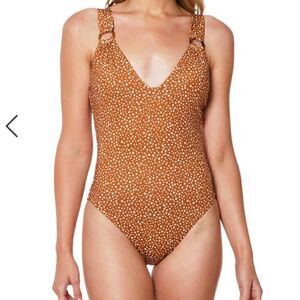 NWOT Scoop Neck Printed One-Piece Lion Slimming Swimsuit Sz XXL‎